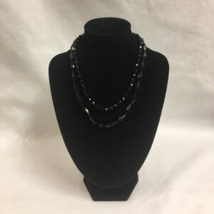 + Black Beaded Necklace